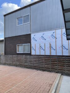 板外壁の仕上がり